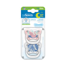 PV12007 PreVent Glow in the Dark BUTTERFLY SHIELD Pacifier - Stage 1, Assorted, 2-Pack