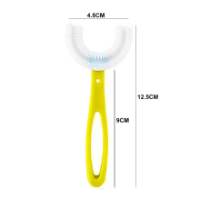 Bebe Basic Kids U-Shaped Toothbrush Art.Y5002 Col.Yellow formos dantų šepetėlis