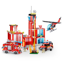 MAX CITY Bricks Fire Station, 933pcs