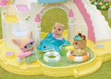 SYLVANIAN FAMILIES Rinkinys „Linksmybės baseine“