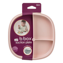 Plate with suction cup 2in1, blush, b.box