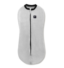 La Bebe™ NO Swaddle Up Art.184763 Light Grey Kokvilnas ietināšanas autiņš/guļammaiss no 3,2 kg līdz 6,4 kg.