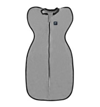 La Bebe™ NO Swaddle Up S Art.184766 Grey Medvilninis miegmaišis-vystyklai S dydžio.