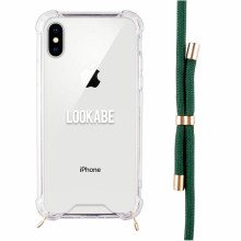 Lookabe Necklace iPhone X/Xs gold green loo013