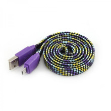 Sbox USB->Micro USB 2.0 M/M 1m colorfull blister purple