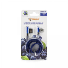 Sbox USB->Micro USB 90 M/M 1.5m USB-MICRO-90BL blueberry blue