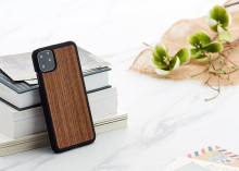 MAN&WOOD SmartPhone case iPhone 11 Pro Max black walnut black