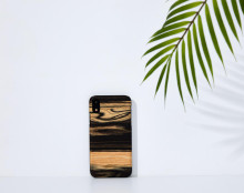 MAN&WOOD SmartPhone case iPhone XR white ebony black