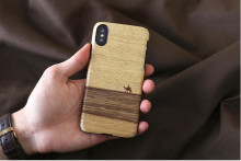 MAN&WOOD SmartPhone case iPhone X/XS terra black