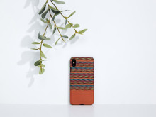 MAN&WOOD SmartPhone case iPhone X/XS browny check black