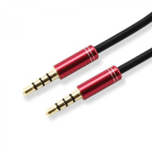 Sbox AUX Cable 3.5mm To 3.5mm Strawberry Red 3535-1.5R