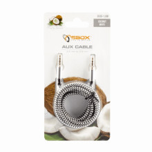 Sbox 3535-1.5W AUX Cable 3.5mm To 3.5mm Coconut White