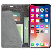 Krusell Sunne 4 Card FolioWallet Apple iPhone XS Max vintage grey