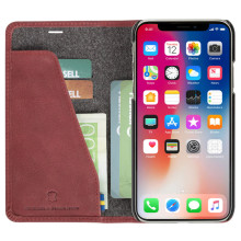 Krusell Sunne 4 Card FolioWallet Apple iPhone XS Max vintage red