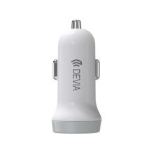 Devia Smart series car charger suit for Lightning (5V3.1A,2USB) white