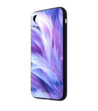 Tellur Cover Glass print for iPhone XR feather