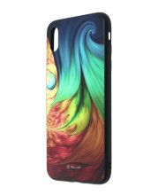 Tellur Cover Glass print for iPhone XS mesmeric