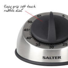 Salter 338 SSBKXR8EU16 Stainless Steel Mechanical Timer