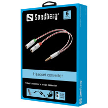 Sandberg 508-59 Headset Converter Dual->Single