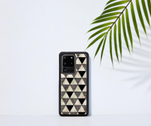 iKins case for Samsung Galaxy S20 Ultra pyramid black