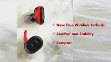 V.Silencer Ture Wireless Earbuds Black/Red