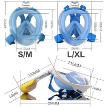 Free Breath Snorkeling Mask M2068G L/XL blue