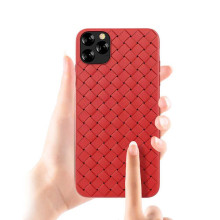 Devia Woven Pattern Design Soft Case iPhone 11 Pro Max red