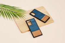 MAN&WOOD case for Galaxy Note 20 denim black