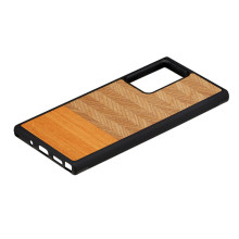 MAN&WOOD case for Galaxy Note 20 Ultra herringbone arancia black