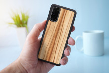 MAN&WOOD case for Galaxy S20 cappuccino black