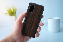 MAN&WOOD case for Galaxy S20 ebony black