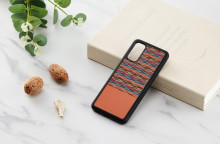 MAN&WOOD case for Galaxy S20 browny check black