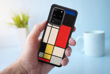 MAN&WOOD case for Galaxy S20 Ultra mondrian wood black