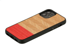 MAN&WOOD case for iPhone 12 mini herringbone azalea black