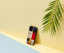 MAN&WOOD case for iPhone 12 mini mondrian wood black