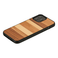 MAN&WOOD case for iPhone 12 Pro Max sabbia black