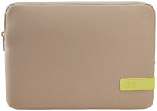 Case Logic 4689 Reflect Laptop Sleeve 13.3 REFPC-113 Plaza Taupe/Sun-Lime