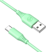 Tellur Silicone USB to Type-C Cable 3A 1m Green