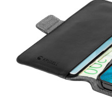 Krusell Leather PhoneWallet Samsung Galaxy S22+ black (62471)