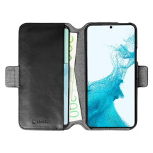 Krusell Leather PhoneWallet Samsung Galaxy S22+ black (62471)