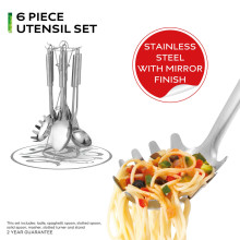 Russell Hobbs RH00123EU7 Utensil set 6pcs with stand