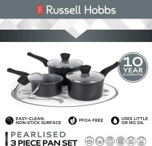 Russell Hobbs RH01706EU Pearlised saucepan set 3pcs