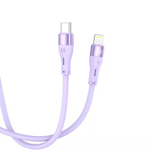 Tellur Silicone Type-C to Lightning Cable PD30W 1m Purple