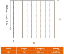 LED Light HEMER 300 LED Bright White