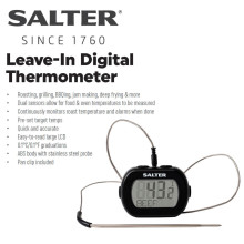 Salter 515 BKCR Leave-In Digital Thermometer