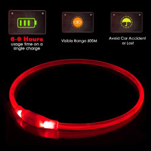 KABB LED Collar for Dogs and Cats Red