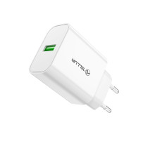 Tellur USB-A Wall Charger 18W with QC3.0 White