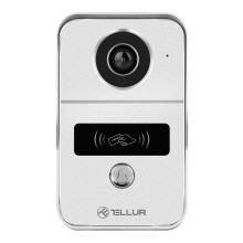 Tellur Smart WiFi Video DoorBell 1080P, Unlock function, Indoor chime, grey