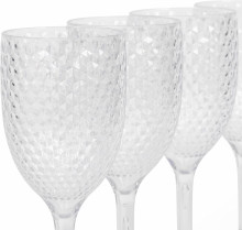 Cambridge CM07655EU7 Fete Diamond 4pcs wine glass set clear