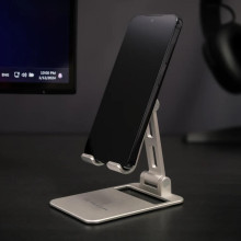 Tellur Phone Holder for desk Aluminium Silver